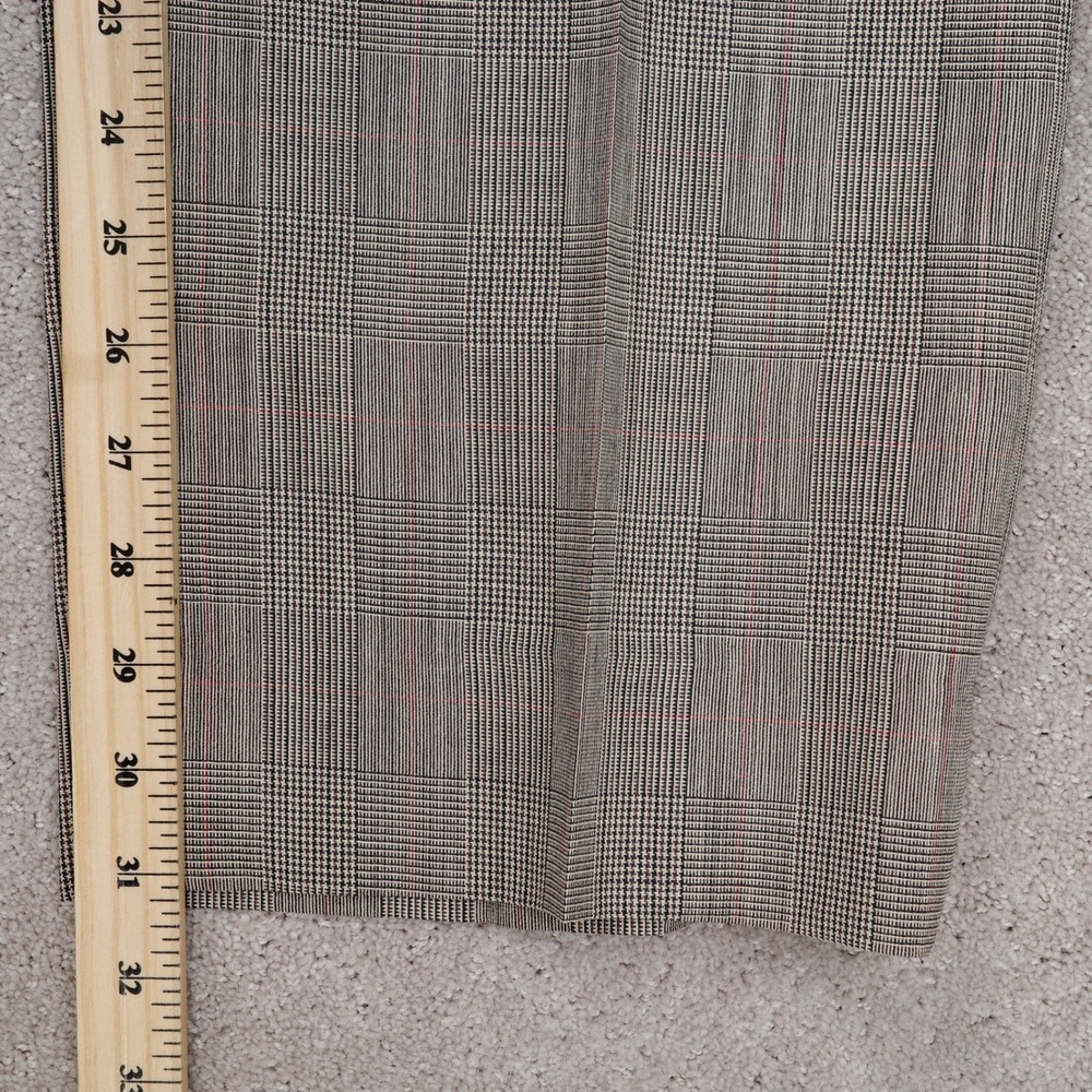 Jos A Bank Executive Suit Men 40R 31W 31L‎ Black Red Houndstooth Plaid Classic - Picture 13 of 16